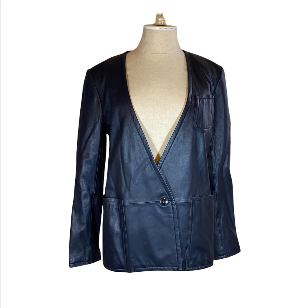 Vintage Theory Nadeen Lambskin Blazer